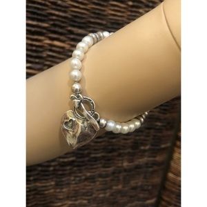 925 Sterling Silver Fresh Water Pearl Bracelet